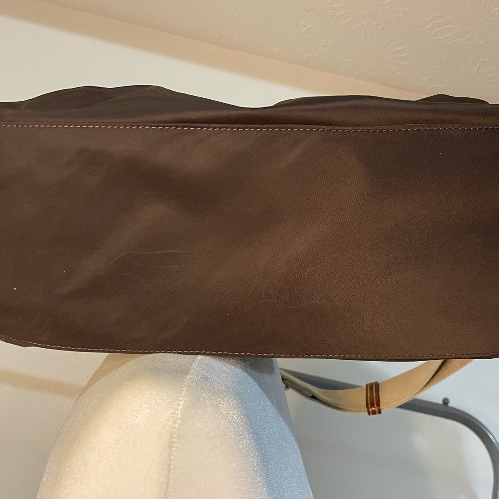 Dooney & Bourke Brown and Tan Crossbody Canvas Bag - Picture 4 of 5